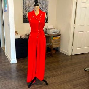 Red jumpsuit